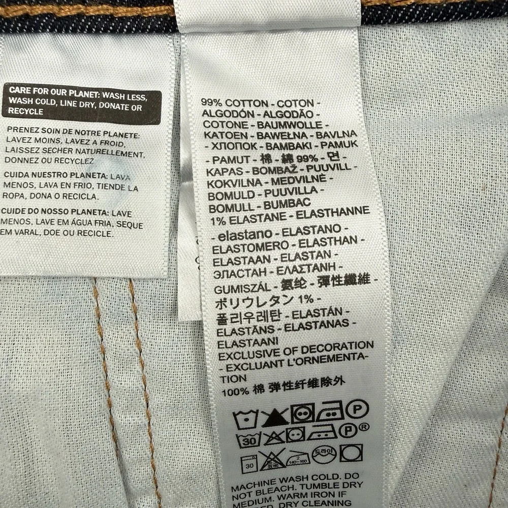 Levis 514 Jeans Mens W31 L32 Straight Fit Flex Stretch Performance Dark Wash